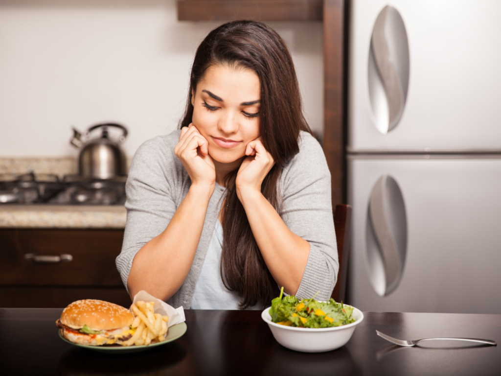 healthy food or fast food